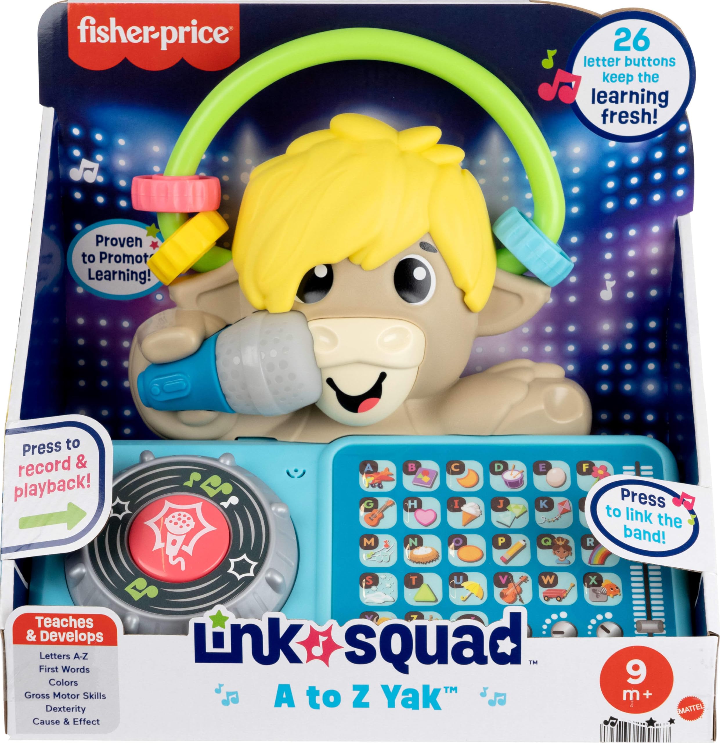 Fisher-Price Link Squad Interactive A-Z Yak Learning Toy